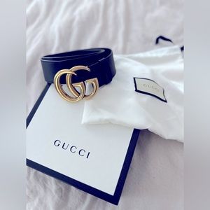 Gucci Leather Women’s Belt GG MARMONT